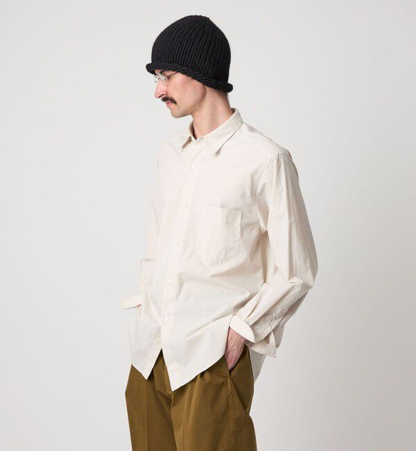 STEVEN ALAN「＜Steven Alan＞ 60 コンパクトヤーン ストライプ レギュラーカラー シャツ NARROW」|シャツ・ブラウス|