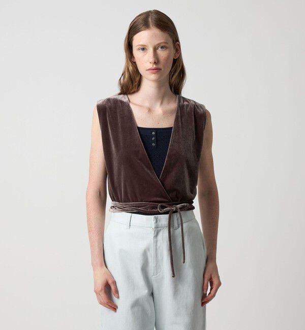 STEVEN ALAN「＜Steven Alan＞ベロア カシュクール ベスト」|ベスト・ジレ|