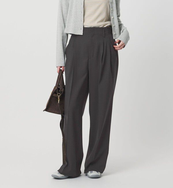 BEAUTY&YOUTH UNITED ARROWS「ポリエステルブレンド ２タック タブワイドパンツ」|その他|