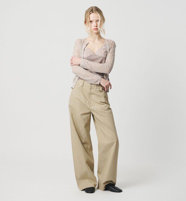 ATTISESSION「＜ATTISESSION＞ワイド デニムパンツ 4/402」|デニム|BEIGE