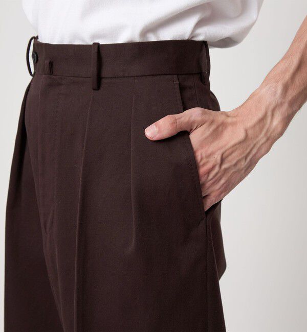 STEVEN ALAN「＜Steven Alan＞ ウエポン ニドム イン ツープリーツ ドレス トラウザーズ」|チノ|