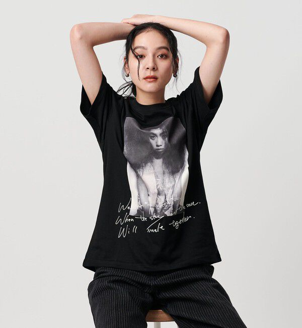 BEAUTY&YOUTH UNITED ARROWS「【別注】＜UA&times;BEAUTY＆YOUTH＞1995 フォトプリントTシャツ」|Tシャツ・カットソー|BLACK