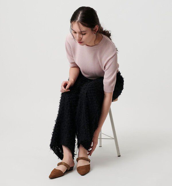 BEAUTY&YOUTH UNITED ARROWS「スエードライク ツイスト ストラップ ミュール」|サンダル|