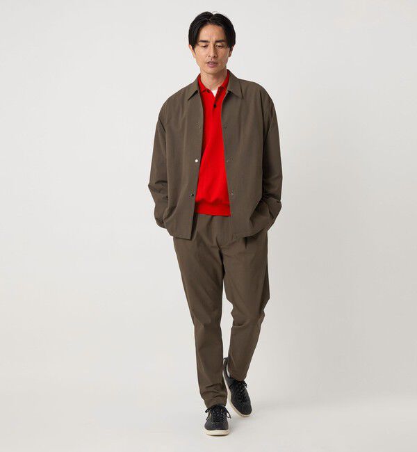 BEAUTY&YOUTH UNITED ARROWS「360&deg;MASTER 1プリーツ テーパード イージーパンツ -セットアップ対応 ストレッチ ウォッシャブル マルチ機」|チノ|