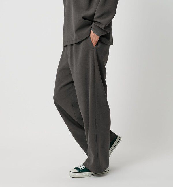 BEAUTY&YOUTH UNITED ARROWS「DUAL PACK 2.0 ワイド オフィサーパンツ -セットアップ対応 ウォッシャブル マルチ機能-」|チノ|