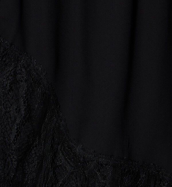 ATTISESSION「＜ATTISESSION＞レース ドッキング ロングスカート」|スカート|