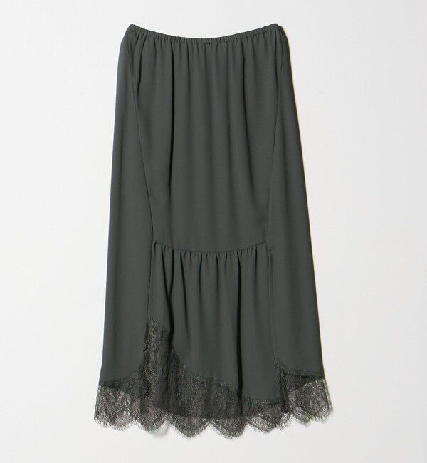 ATTISESSION「＜ATTISESSION＞レース ドッキング ロングスカート」|スカート|