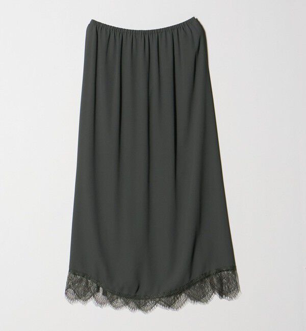 ATTISESSION「＜ATTISESSION＞レース ドッキング ロングスカート」|スカート|
