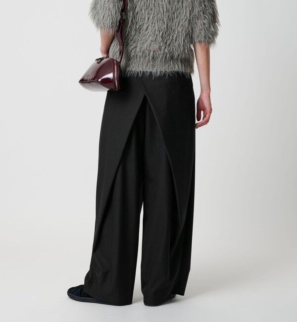 BEAUTY&YOUTH UNITED ARROWS「バックラップ タックワイドパンツ -ウォッシャブル-」|スラックス|その他1