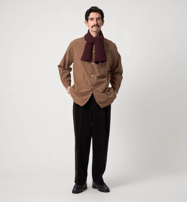 STEVEN ALAN「＜Steven Alan＞ 60 シック チェック オープンカラー シャツ」|シャツ・ブラウス|