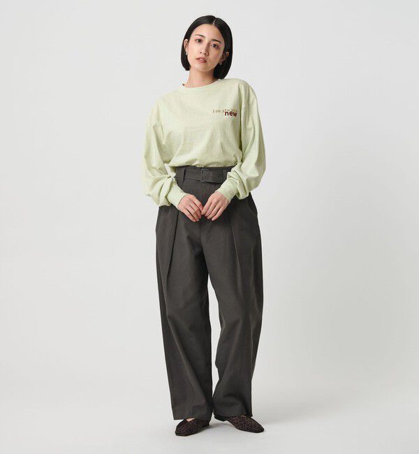 BEAUTY&YOUTH UNITED ARROWS「【別注】＜Americana＞ロゴロングスリーブTシャツ」|Tシャツ・カットソー|