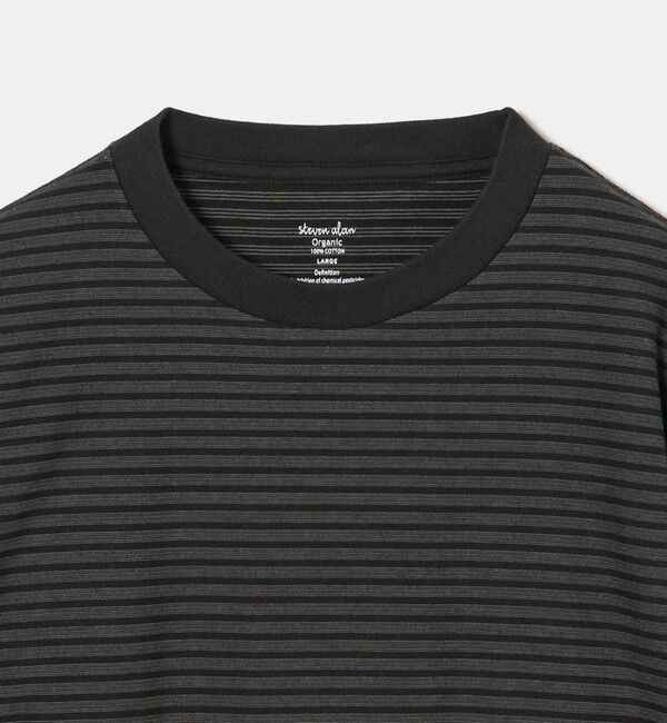 STEVEN ALAN「＜Steven Alan＞ オーガニックコットン アソート ボーダー ロングスリーブ Tシャツ BOLD」|Tシャツ・カットソー|