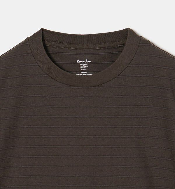 STEVEN ALAN「＜Steven Alan＞ オーガニックコットン アソート ボーダー ロングスリーブ Tシャツ BOLD」|Tシャツ・カットソー|