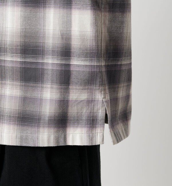 MONKEY TIME「ブラッシュド オンブレ チェック シャツ」|シャツ・ブラウス|