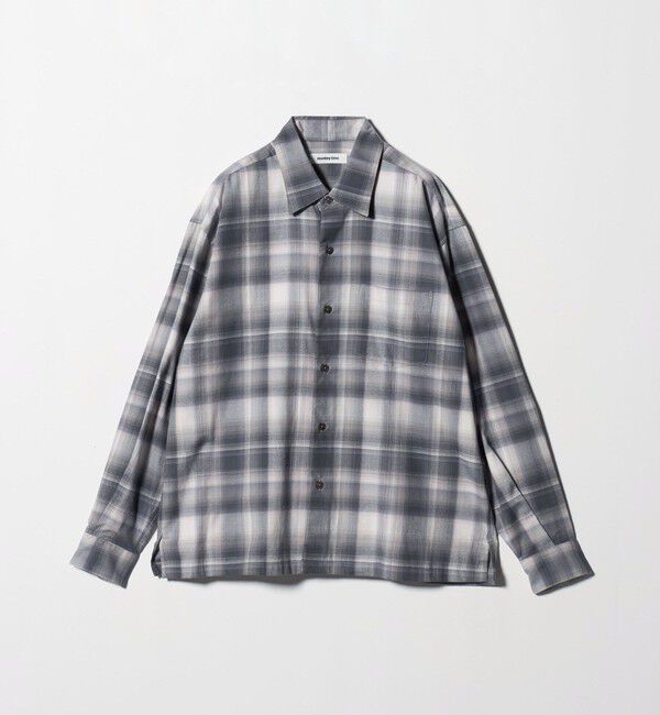 MONKEY TIME「ブラッシュド オンブレ チェック シャツ」|シャツ・ブラウス|
