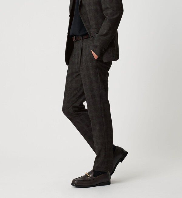 BEAUTY&YOUTH UNITED ARROWS「リサイクル ポリエステル 1プリーツ テーパード パンツ NO.3 セットアップ対応 ウォッシャブル」|チノ|その他1