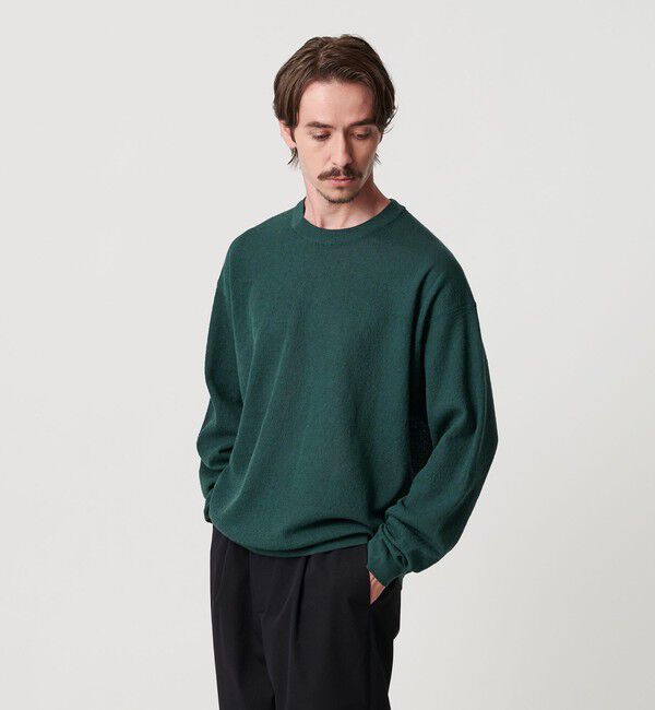 BEAUTY&YOUTH UNITED ARROWS「エア ミラノ クルーネック ニット 抗菌防臭」|ニット・セーター|