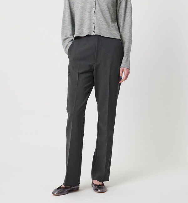 STEVEN ALAN「＜Steven Alan＞ダブルクロス フレアパンツ」|スラックス|DK.GRAY