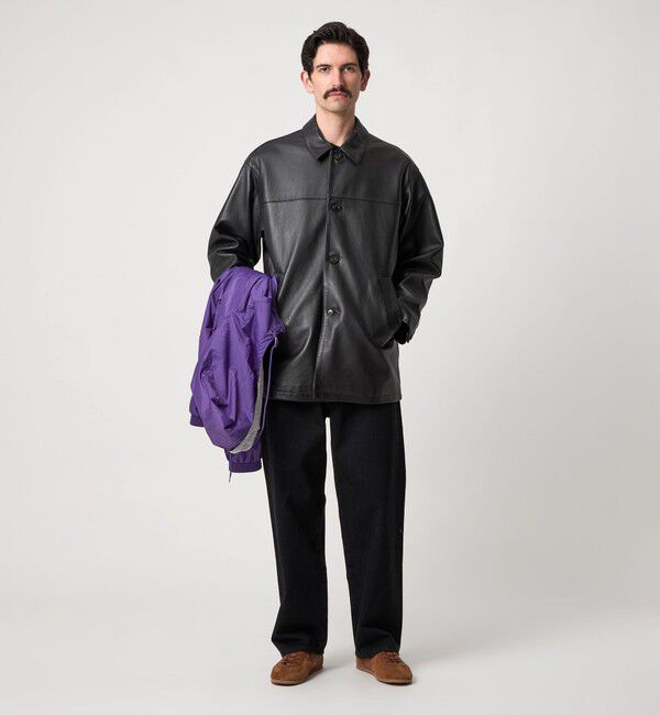 STEVEN ALAN「＜Steven Alan＞ シボ シープレザー カー コート」|その他|