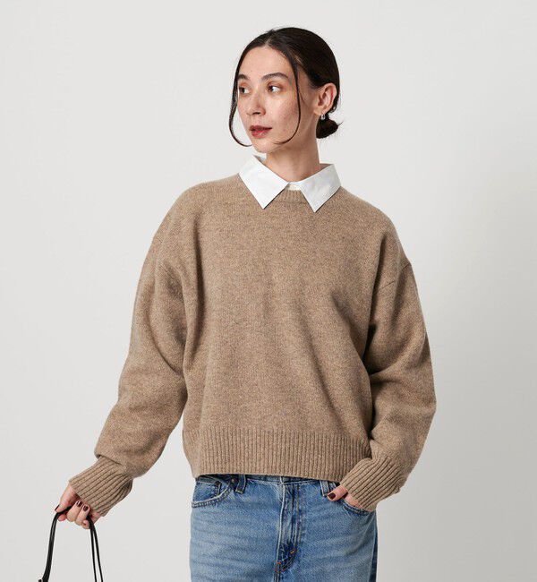 BEAUTY&YOUTH UNITED ARROWS「ウールカシミヤ アクア クルーネックニット」|ニット・セーター|