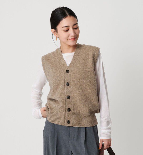 BEAUTY&YOUTH UNITED ARROWS「ウールカシミヤブレンド アクア ニットベスト」|ベスト・ジレ|