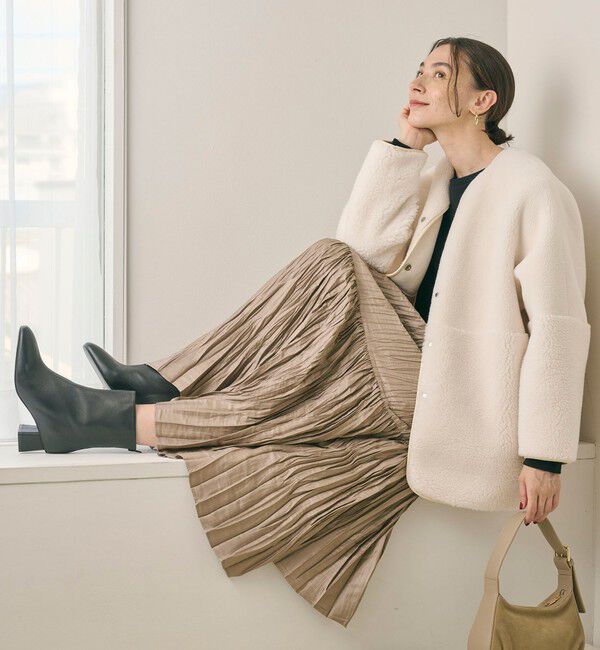 BEAUTY&YOUTH UNITED ARROWS「ポリエステル チンツプリーツ スカート」|スカート|