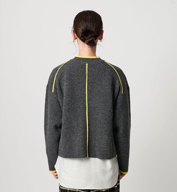 BEAUTY&YOUTH UNITED ARROWS「ネップカラーライン クルーネック ニットプルオーバー」|ニット・セーター|