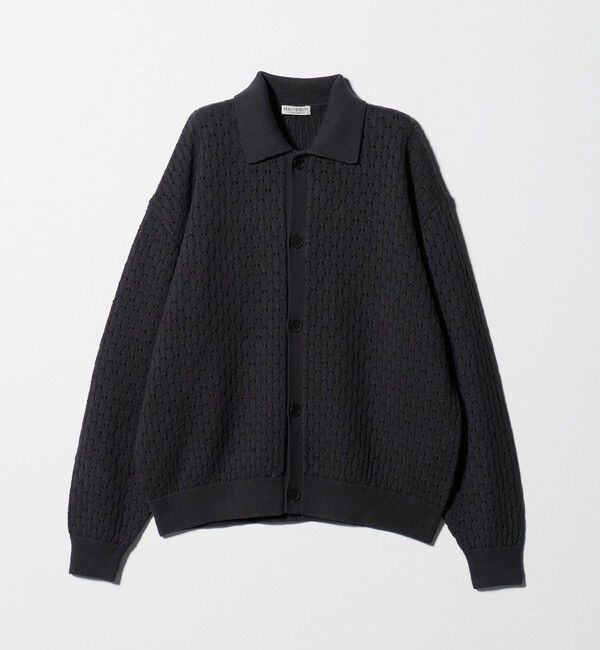 BEAUTY&YOUTH UNITED ARROWS「オブリック パターン ポロ ジャケット」|カーディガン|
