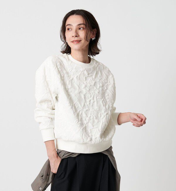 BEAUTY&YOUTH UNITED ARROWS「ボタニカルジャガード プルオーバー」|Tシャツ・カットソー|