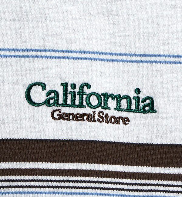 California General Store「＜CGS.＞オーガニックコットン ボーダー ロングスリーブ Tシャツ」|Tシャツ・カットソー|