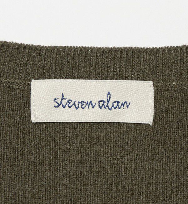 STEVEN ALAN「＜Steven Alan＞コットン カシミヤ ラッフル ニットベスト」|ベスト・ジレ|