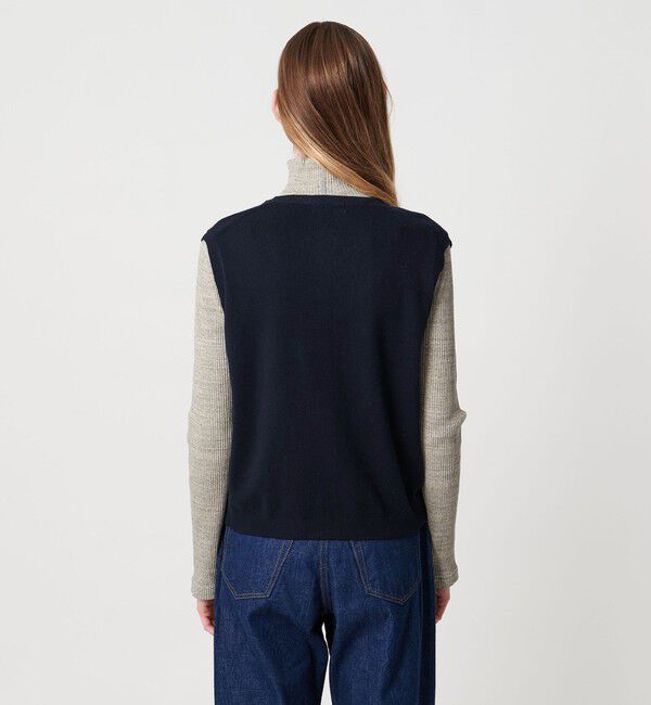 STEVEN ALAN「＜Steven Alan＞コットン カシミヤ ラッフル ニットベスト」|ベスト・ジレ|