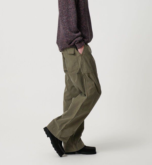 BEAUTY&YOUTH UNITED ARROWS「バック サテン ベイカー パンツ」|チノ|