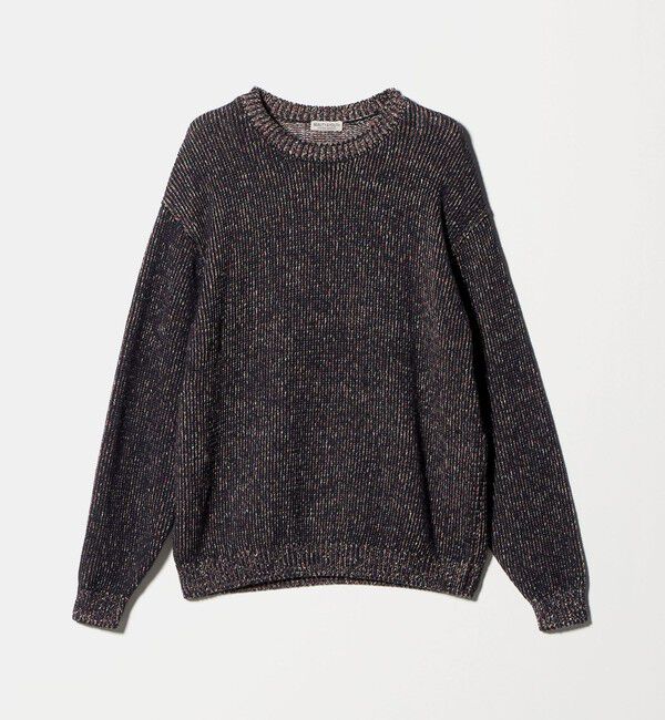 BEAUTY&YOUTH UNITED ARROWS「VIBRENT ブレンド コットン クルーネック ニット」|ニット・セーター|