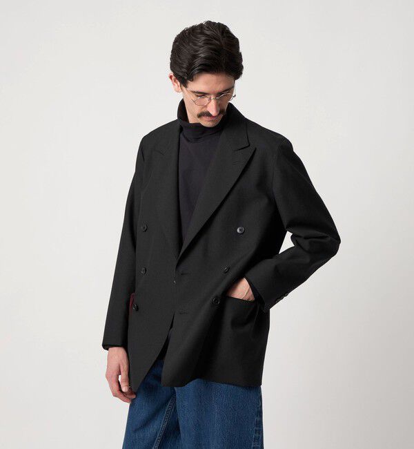 STEVEN ALAN「＜Steven Alan＞ ウール オックスフォード ダブルブレステッド 6B ジャケット」|テーラードジャケット|