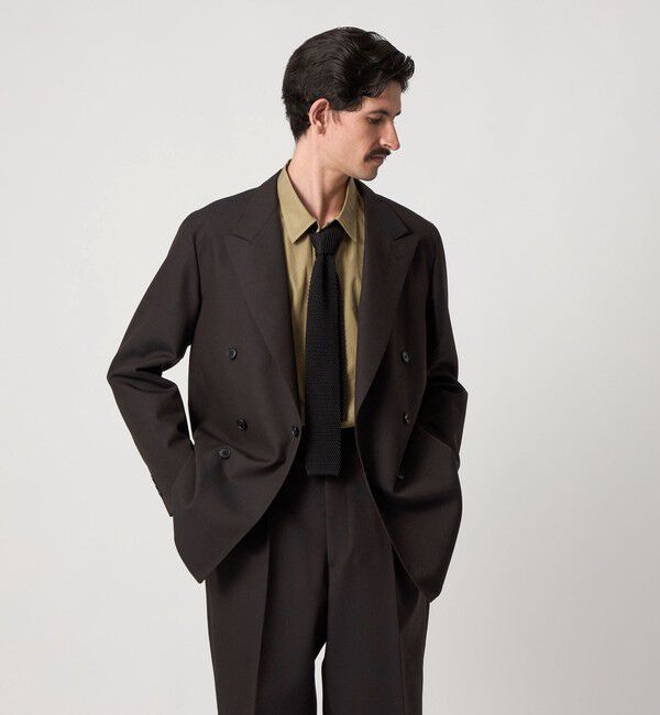 STEVEN ALAN「＜Steven Alan＞ ウール オックスフォード ダブルブレステッド 6B ジャケット」|テーラードジャケット|