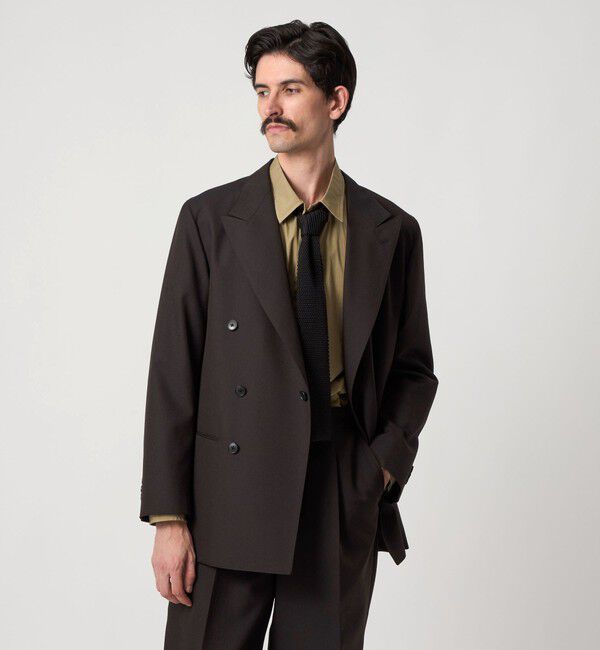 STEVEN ALAN「＜Steven Alan＞ ウール オックスフォード ダブルブレステッド 6B ジャケット」|テーラードジャケット|