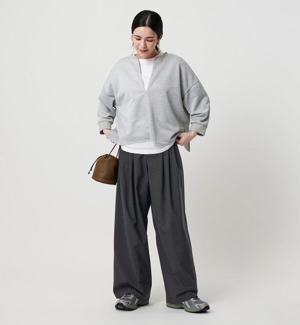 BEAUTY&YOUTH UNITED ARROWS「毛ポリエステルブレンド ワイドタックパンツ」|その他|