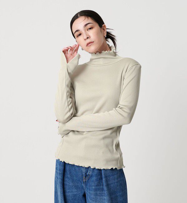 BEAUTY&YOUTH UNITED ARROWS「ポリエステルコットンテレコ メロータートルネック カットソー」|Tシャツ・カットソー|NATURAL