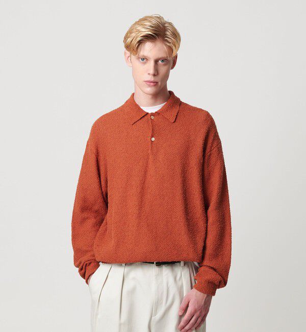 BEAUTY&YOUTH UNITED ARROWS「ニュアンス カール 2B ポロニット」|ニット・セーター|ORANGE