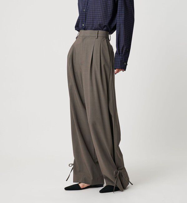 BEAUTY&YOUTH UNITED ARROWS「 へムリボン パンツ ウォッシャブル」|スラックス|