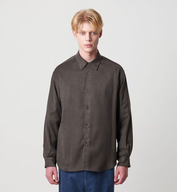 BEAUTY&YOUTH UNITED ARROWS「スエード タッチ レギュラー シャツ FORM型」|シャツ・ブラウス|