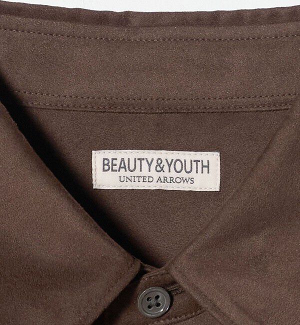 BEAUTY&YOUTH UNITED ARROWS「スエード タッチ レギュラー シャツ FORM型」|シャツ・ブラウス|
