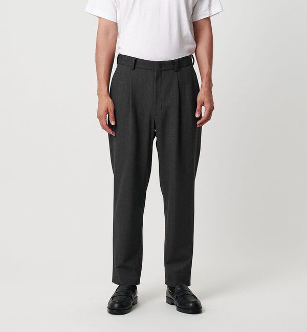 BEAUTY&YOUTH UNITED ARROWS「アルガン TR 1プリーツ テーパード パンツ NO.7」|チノ|