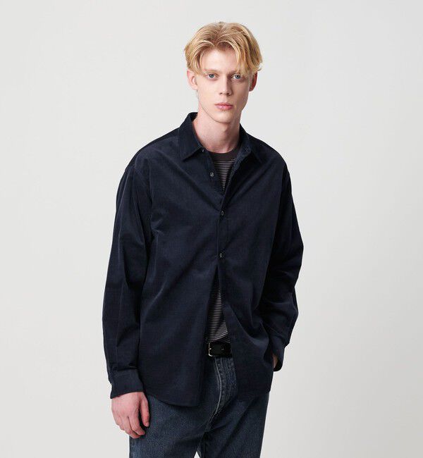 BEAUTY&YOUTH UNITED ARROWS「ベルベティーン レギュラーシャツ FORM型」|シャツ・ブラウス|NAVY