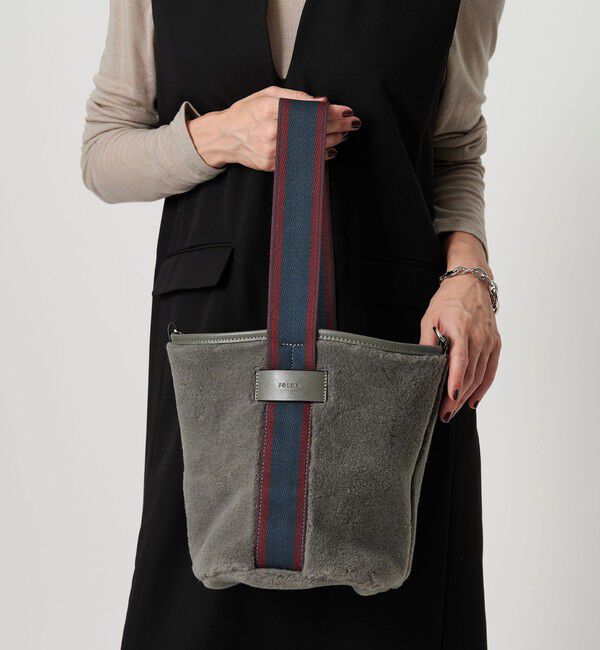 BEAUTY&YOUTH UNITED ARROWS「【別注】＜Folna＞フェイクムートン ワンショルダーバッグ」|ショルダー・メッセンジャー|MD.GRAY