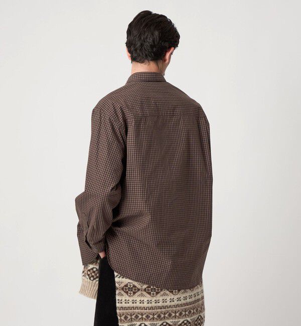 STEVEN ALAN「＜Steven Alan＞ ポプリン グラフチェック レギュラーカラー シャツ LOOSE」|シャツ・ブラウス|