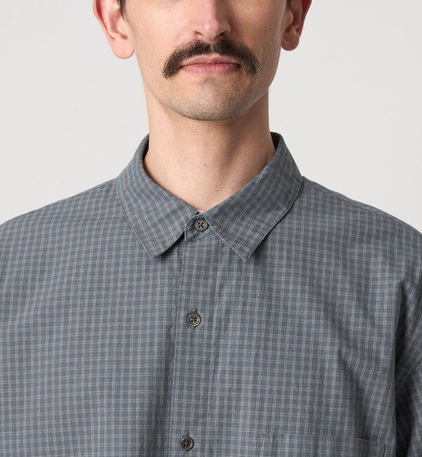 STEVEN ALAN「＜Steven Alan＞ ポプリン グラフチェック レギュラーカラー シャツ LOOSE」|シャツ・ブラウス|