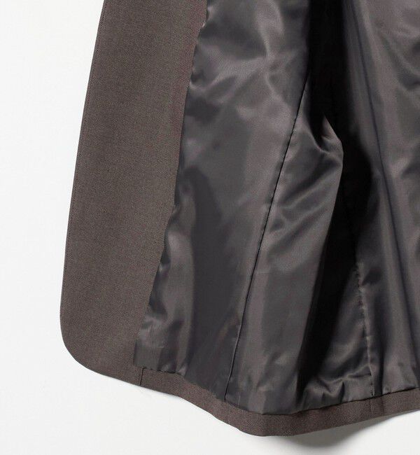 BEAUTY&YOUTH UNITED ARROWS「ポリエステルレーヨン ノーカラー1ボタンジャケット」|ノーカラージャケット|