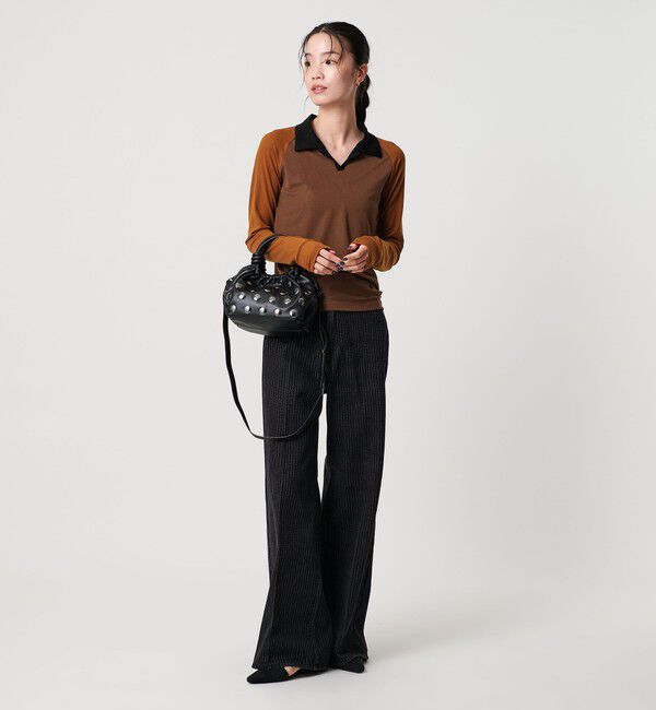 BEAUTY&YOUTH UNITED ARROWS「＜Girls Department Club＞BI RINGER ロングスリーブTシャツ 」|Tシャツ・カットソー|